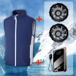 듀라맥스 선풍기 조끼 쿨링 아이스 냉방 냉풍 미니 보조배터리 포함 22.5 고속충전 대용량