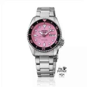 [롯데백화점]세이코 알바 세이코 5 스포츠 SRPM07K1 핑크팬더 한정판 오토매틱 남녀공용 메탈시계