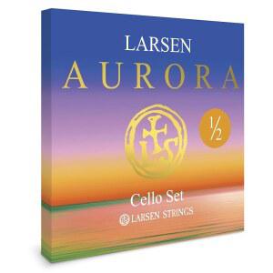 라센 오로라 첼로 현 u2013 1/2 크기의 중간 장력 세트, 젊은 첼리스트를 위한 저렴하고 전문가 수준의