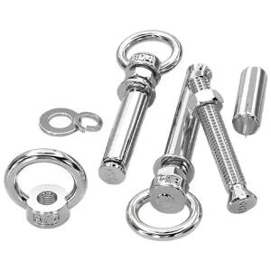 호환  1개 6810mm 확장 볼트 304 스테인리스 스틸 나사형 리프팅 롱 스크류 아이 볼트 링 포함 확장 육각 5