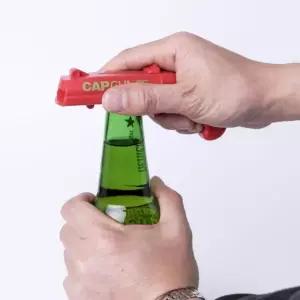 맥주 병 보틀 슈팅 캡건 오프너 병따개 총