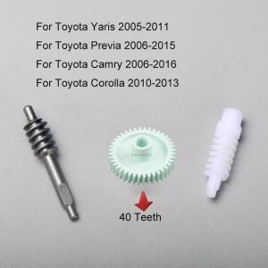 사이드미러 모터기어 도요타 야리스 프리비아 캠리 2006-2011 코롤라 OEM 자동차 윙 미러 접이식 코어 수리