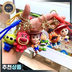 토이 스토리 키체인 버즈 라이트이어 포키 스티치 에일리언 플러시 백 참 정교한 백팩
