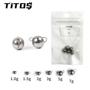 텅스텐 Cheburashka 싱커 1g/1.5g/2g/3g/5g/7g30g 캐논볼 낚시 무게스윙 지그 헤드 딥 워터 소프트 루어