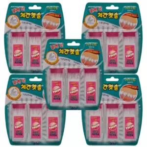 날개단 치간칫솔 5개 구강 관리 양치 이쑤시개 치간 간용 아사이 칫솔질 치아 이빨 아용 닦이 아틈이 아크