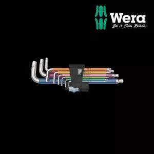 Wera 베라 수공구 멀티컬러 스테인리스 육각렌치 세트 3950/9 Hex Plus 공구 (022669)