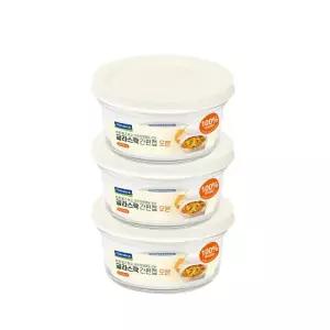 글라스락 이지오픈 코코넛밀크 350ml 3조 세트 717789