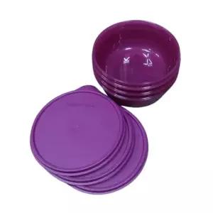 타파웨어 원형 반찬통 냉장고 보관 밀폐 용기 음식 찬통 600ml 3p