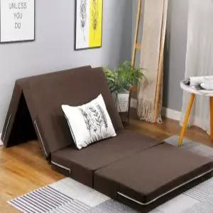 3단 접이식 매트리스 토퍼 자취방 침대 거실 매트 싱글 베드 바닥 요