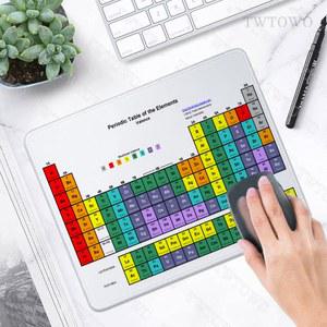 마우스 패드 게임 소형 컴퓨터 책상 매트 천연 고무 만화 게이머 요소 주기율표 카펫 홈 키보드 패드