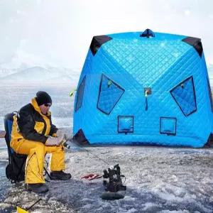 원터치 큐브 텐트 방한 캠핑 낚시 겨울 누빔 돔 빙어 자동 그늘막 패키지 사각