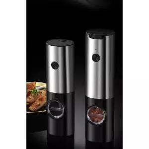 후추 그라인더 전동 후추갈이 깨소금 통깨 소금 자동 통후추 LED등 원터치