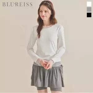 [블루레이스] 망사 배색 이중 티셔츠_B6S1TS6561