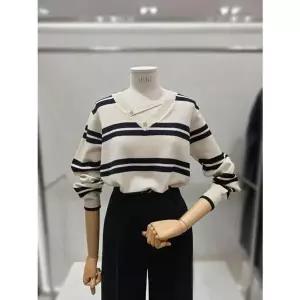 [NS홈쇼핑][이프네]단가라 브이넥 니트(IQ2WKT03)[35691271]