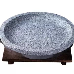 원형 돌판 구이용 자연석 소고기 삼겹살 업소용 돌솥 볶음밥 불판