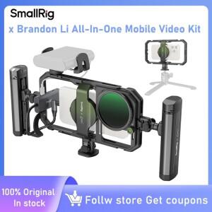 SmallRig x Brandon Li 올인원 모바일 비디오 키트  삼성 스마트폰 촬영을 위한 범용 퀵 릴리스 -4596