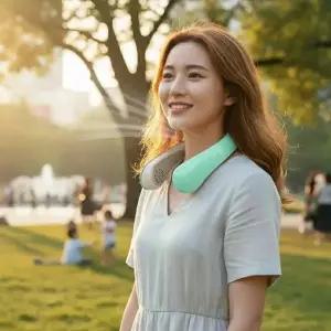 [비치온]VN7-AIRCOOL 날개없는 넥밴드 목선풍기