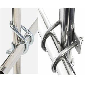 M6M8 304 아연 튜브 자형 클램프 크로스 비계 파이프 도금 스틸 볼트 고정 커넥터