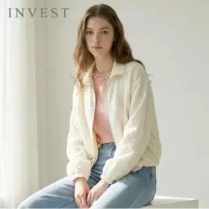 [인베스트] 플라워 레이스 집업 점퍼_IN6S1JP1311