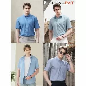 [하프클럽/세리니 바이 피에이티.]남성반팔워셔블발수셔츠4종세트