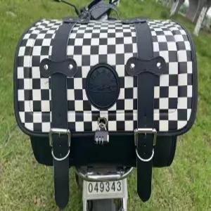 슈퍼커브 스쿠터 탑박스 수납 가죽 리어백 방수 박스 헬멧 트렁크 빈티지 오토바이