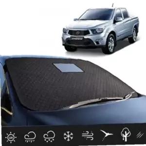 코란도스포츠 전용 앞유리 햇빛 성에 가리개 덮개