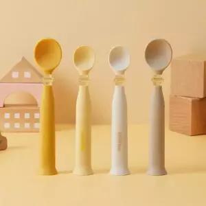 락앤락 유아 이유식 실리콘 스푼 2p 리틀럽 셀프 스탠딩 숟가락