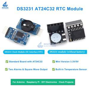 1PCS DS3231 AT24C32 I2C 정밀 RTC 실시간 클럭 모듈(메모리 포함) Arduino Raspberry Pi용