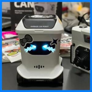 테이블 플레이 리모컨 쓰레기통 장난감 자동차는 열리고 움직일 수 있으며 서프라이즈 링 다기능 유도 추적