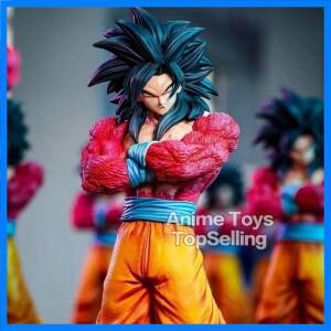 애니메이션 드래곤 볼 그림 슈퍼 사이어인 4 손오공 동상 PVC 컬렉션 모델 장난감 선물