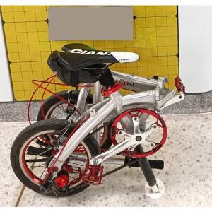 [호환제품] 업데이트됨 14 16 20인치 접이식 자전거 DaHon 슬라이딩 휠 시트 포스트 주차 3.5CM 직경 용