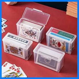 명확한 플라스틱 재생 카드 케이스 홀더 빈 재생 카드 저장 상자 비즈니스 트레이딩 카드에 대한 게임 카드