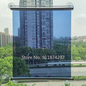 블라인드스크린 펀치 없는 단방향 거울 롤러 블라인드 투명 차양 UV 차단 가정용 반사 절연