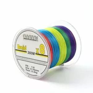 8합사 낚싯줄 1호300m 5색 PE합사낚싯줄 PE합사낚시줄