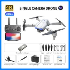 E99 K3 Pro 미니 접이식 RC 쿼드콥터 - 듀얼 카메라 항공 드론 (4K HD 홀드 모드 & LED 조명 탑재) |   WIF