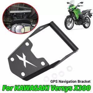 오토바이 스마트 폰 크로스바 스탠드 GPS 네비게이션 플레이트 홀더 브래킷 KAWASAKI Versys X300 X-300 Ve
