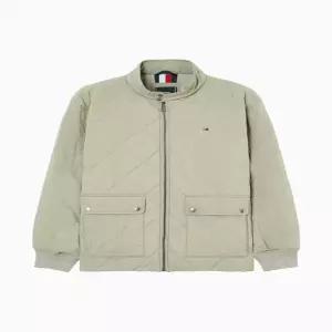 타미힐피거 헤링본 퀼팅 재킷 BB T12F0WOT700MLM ACG DW5