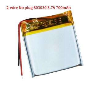 전자 장난감용 Bluetooth 스피커 및 기타 장치 2선 803030 3.7V 700mAh 폴리머 리튬 배터리