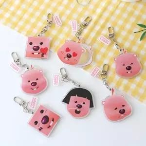 잔망루피 투명아크릴 거울키링 (KYR-WC27A8C)