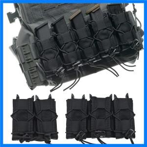 TACGEAR 더블 트리플 몰리 주머니 권총 탄창 캐리어 카트리지 EDC 에어소프트 9mm .40 .45ACP 권총 매거진