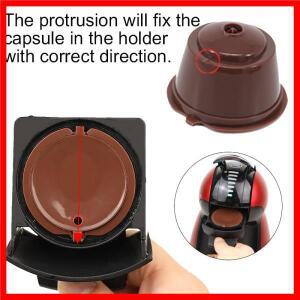 돌체 구스토 커피 필터 컵에 적합한 3개 스푼 브러시가 있는 재사용 가능한 커피 캡슐 필터