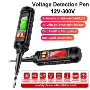12V-300V NCV 전압 테스터 펜 (LCD 백라이트 및 EF 신호 브레이크 포인트 파인더 포함) - 라이브 와이어 감