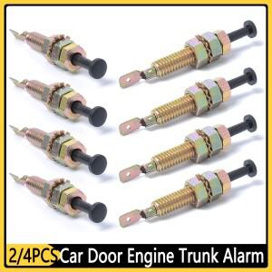 후드 보넷 잼 핀 ON-OFF 스위치 범용 자동차 문짝 엔진 트렁크 알람, 나사 길이 조절 가능, 액세서리, 2 개