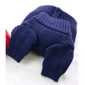 강아지 집업 반폴라 니트티 네이비 2XL 1P 스웨터 강아지겨울목폴라