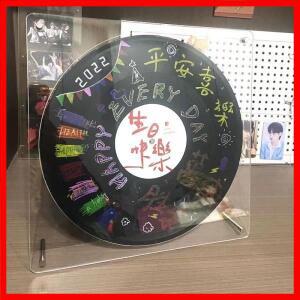 비닐 레코드 사진 프레임 아크릴 7-5 인치 앨범 보관 상자 컬렉션 투명 DIY 디스플레이 스탠드