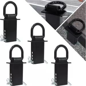 스테이킹 포켓 D 링 - 4pcs 트레일러 플랫베드 트럭 및 유틸리티 트레일러용 16 200파운드 헤비 듀티 타이