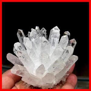 1pc 천연 원시 석영 화이트 클리어 크리스탈 클러스터 치유 돌 크리스탈 포인트 표본 홈 인테리어 원시 크