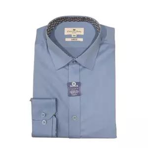 [카운테스마라](센텀시티점)구김이적고 신축성있는 커프스포인트 블루 슬림핏 긴팔셔츠 CDHZ1B1351B0