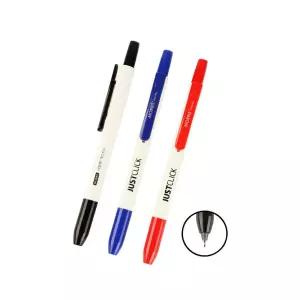 모리스 저스트클릭 네임펜F MRN 105 1타스 12개입얇은글씨 고급 가정용 사무용 세트 셋트 한다스 형펜 클립