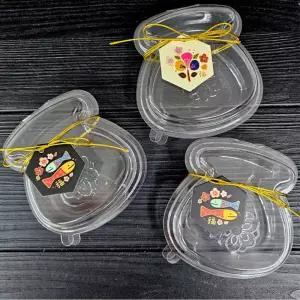 복주머니 투명 케이스 간식 어린이집 선물 초콜렛 디저트 포장 20개설날 구디백 쿠키 젤리 베이킹